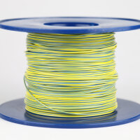 Kabel 0,5 qmm gelb/blau 1m