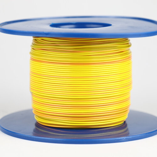 Kabel 0,5 qmm gelb/orange 1m