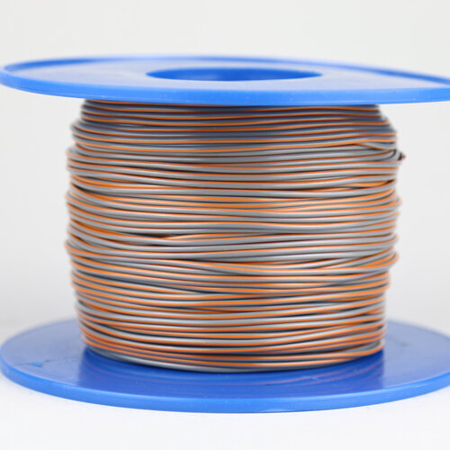 Kabel 0,75 qmm grau/orange 1m