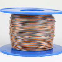 Kabel 0,75 qmm grau/orange 1m
