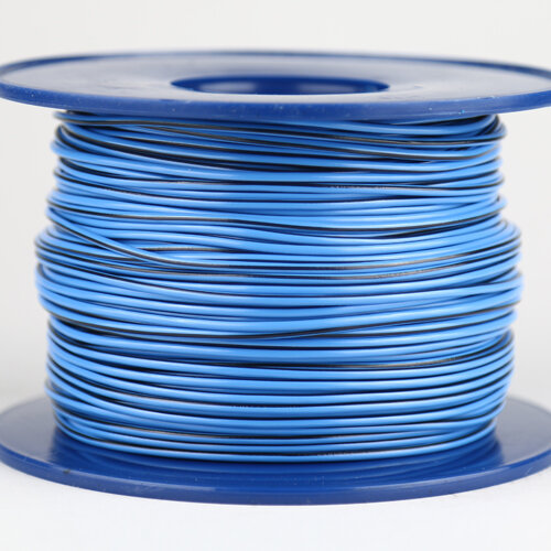 Kabel 1,5 qmm blau/schwarz 1m