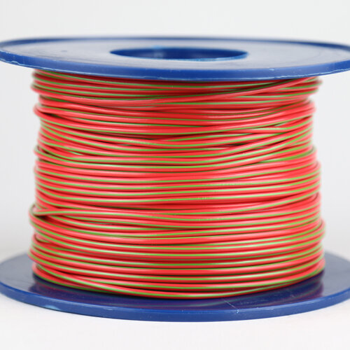 Kabel 1,5 qmm rot/grün 1m
