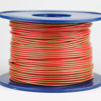 Kabel 1,5 qmm rot/grün 1m