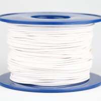 Kabel 1,5 qmm weiss 1m