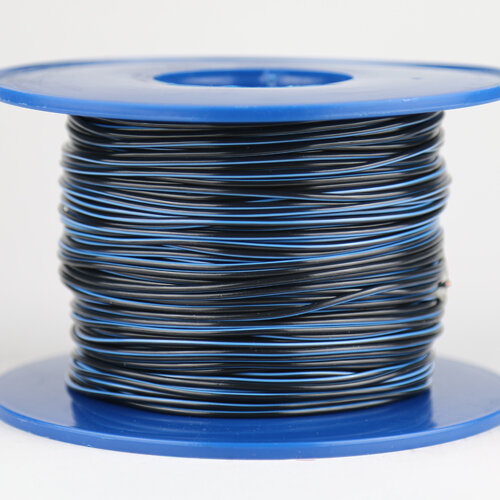 Kabel 1,0 qmm schwarz/blau 1m