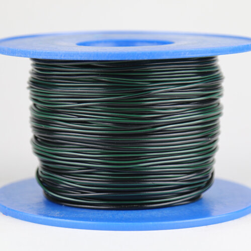 Kabel 1,0 qmm schwarz/grün 1m