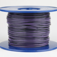 Kabel 1,0 qmm schwarz/violett 1m