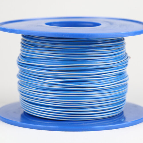 Kabel 1,0 qmm blau/grau 1m