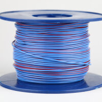 Kabel 1,0 qmm blau/rot 1m