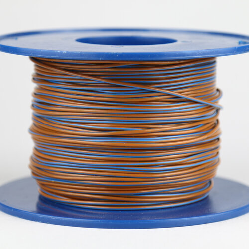 Kabel 1,0 qmm braun/blau 1m