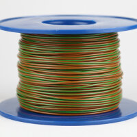 Kabel 1,0 qmm braun/hellgrün 1m