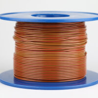 Kabel 1,0 qmm braun/rot 1m