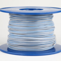 Kabel 1,0 qmm grau/blau 1m