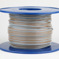 Kabel 1,0 qmm grau/braun 1m