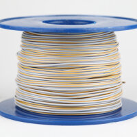 Kabel 1,0 qmm grau/orange 1m