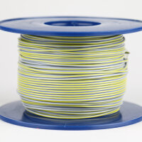 Kabel 1,0 qmm grau/gelb 1m