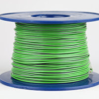 Kabel 1,0 qmm hellgrün/violett 1 m