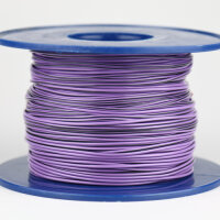 Kabel 1,0 qmm violett/schwarz 1m