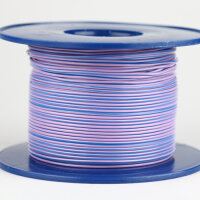 Kabel 1,0 qmm violett/blau 1m