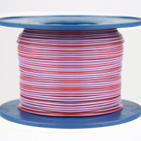 Kabel 1,0 qmm violett/rot 1m
