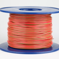 Kabel 1,0 qmm rot/grün 1m