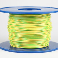 Kabel 1,0 qmm gelb/grün 1m
