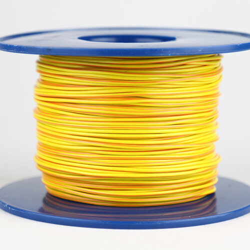 Kabel 1,0 qmm gelb/orange 1m