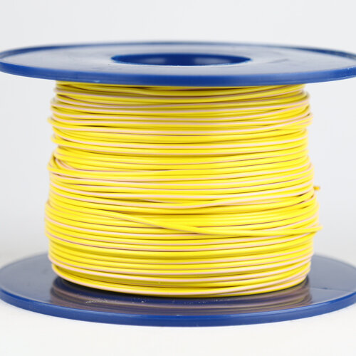 Kabel 1,0 qmm gelb/rosa 1m