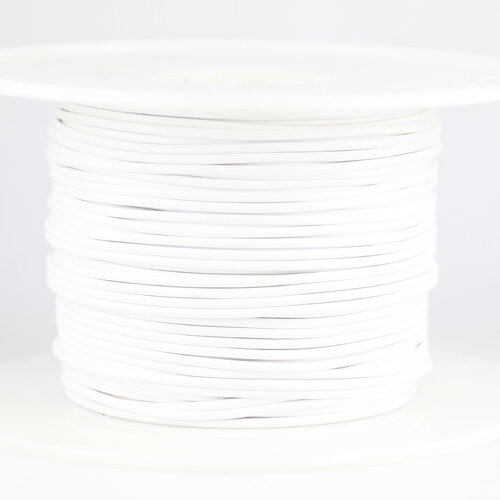 Kabel 2,5 qmm weiss 1m