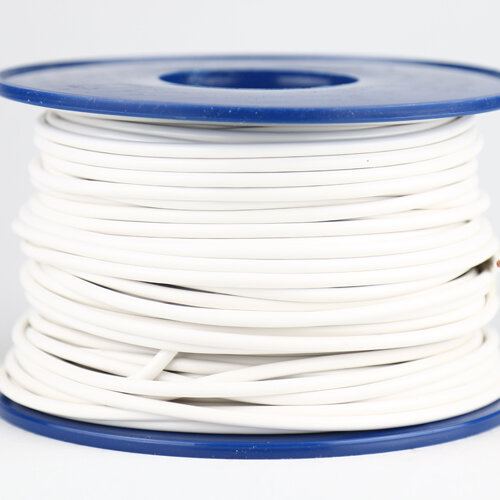 Kabel 4,0 qmm weiss 1m