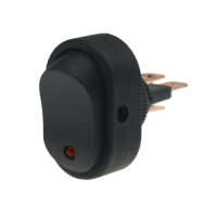 Wippschalter - Schalter ein/aus LED rot 12V 16A