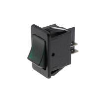 Wippschalter - Schalter ein/aus 12V 20A grün