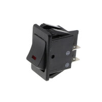 Wippschalter - Schalter ein/aus 12V 20A rot LED