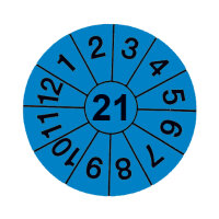 1000 Jahresmarken 2021 blau