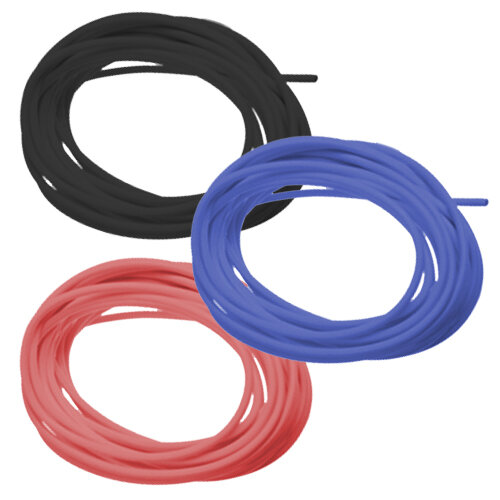 Kabel-Mix ( je 5m  schwarz/rot/blau )