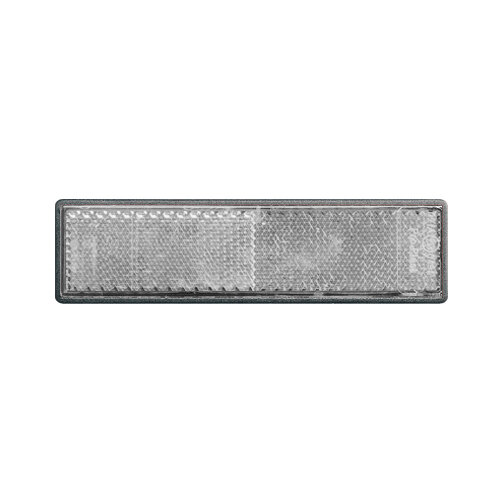 Reflektor / Katzenauge / Rückstrahler weiss 122 x 32,5 mm, selbstklebend