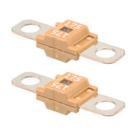 2 x Leistungssicherung Streifensicherung Midi / hellbraun...