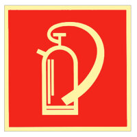 Feuerlöscher - Schild Kunststoff nachleuchtend 148 x...