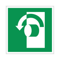 Notausgang - Tür Öffnen gegen Uhrzeigersinn...