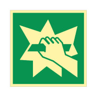 Notausgang - Notausgangsvorrichtung Folie nachleuchtend...