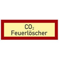 Co² Feuerlöscher Schild Kunststoff...