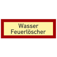 Wasser Feuerlöscher Schild Kunststoff nachleuchtend...
