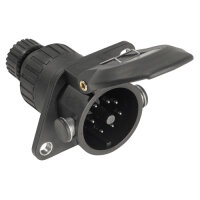 Steckdose 7-polig LKW EBS mit Schraubanschluss