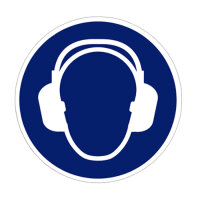 Gebotszeichen Gehörschutz benutzen Folie...