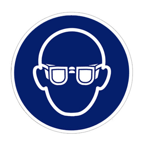 Gebotszeichen Augenschutz benutzen Folie selbstklebend 100 mm ISO