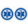 2 Stck Helmaufkleber EMS