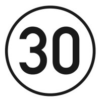 Geschwindigkeits-Aufkleber 30 km/h StVZO § 58,...