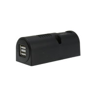 USB Aufbau-Power Doppelsteckdose 12V-24V