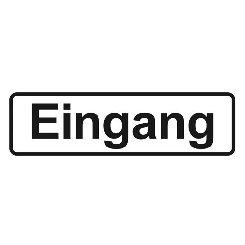 Hinweisschild - Eingang 200 x 60 mm