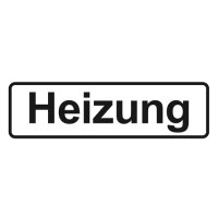 Hinweisschild - Heizung 200 x 60 mm